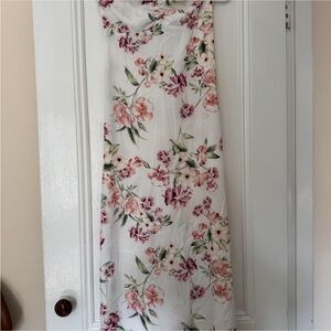 Forever 21 Floral Print Strapless Dress